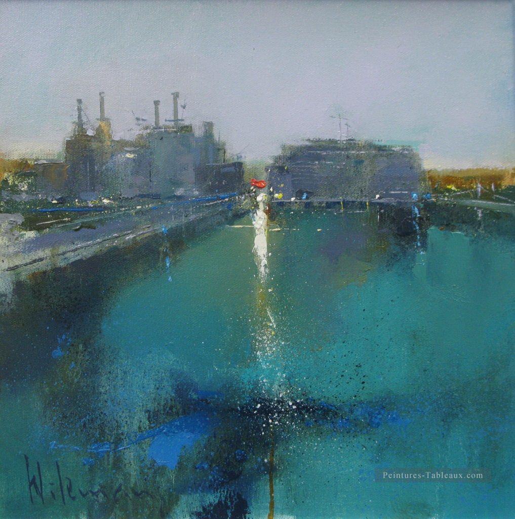 La Tamise à Battersea II paysage marin abstrait Peintures à l'huile